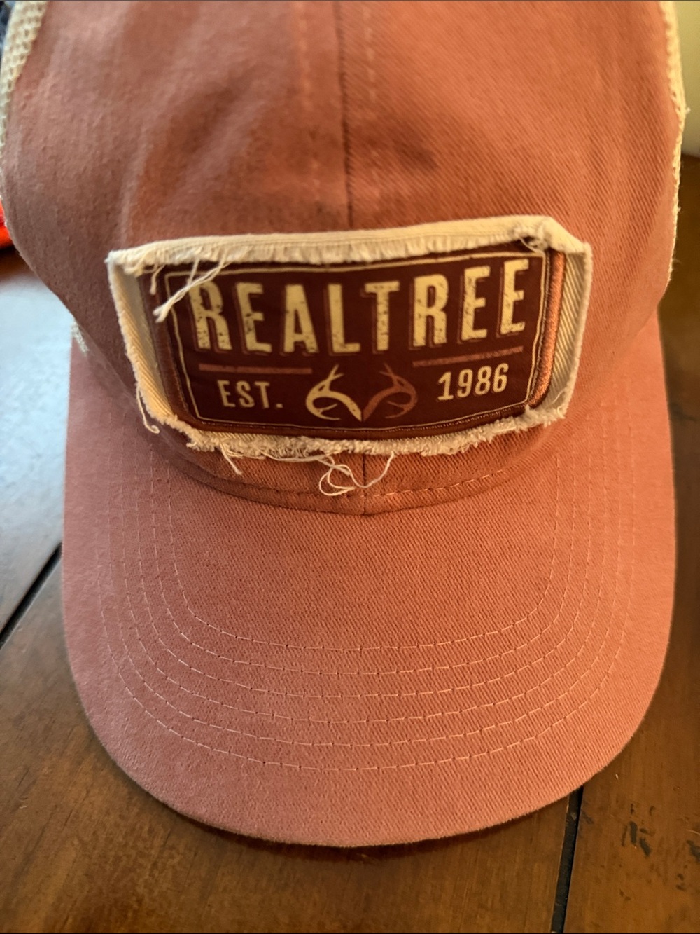 Realtree Distressed Rust Patch Baseball Hat